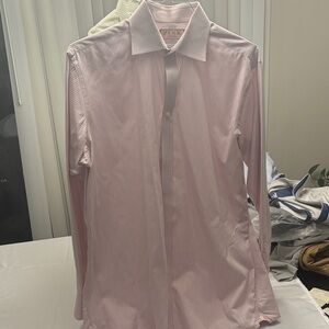 Thomas Pink Light Pink Striped Dress Shirt
